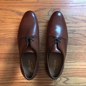Aldo men’s brown leather dress shoes